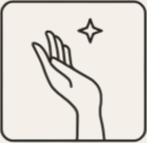 Clean, dry hands